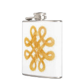 金ゴールドケルト結び目模様ビニール包まれたフラスコ フラスク (左)