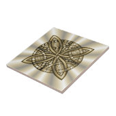 金ゴールドケルト結び目模様芸術的デザイン タイル (側面)