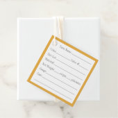 金ゴールドケルト結び目模様2"スクエアヤーンラベル フェイバータグ (インサイチュ)