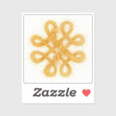 金ゴールドケルト結び目模様2"ビニールシール シール (シート)