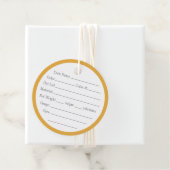 金ゴールドケルト結び目模様2"丸糸ラベル フェイバータグ (インサイチュ)