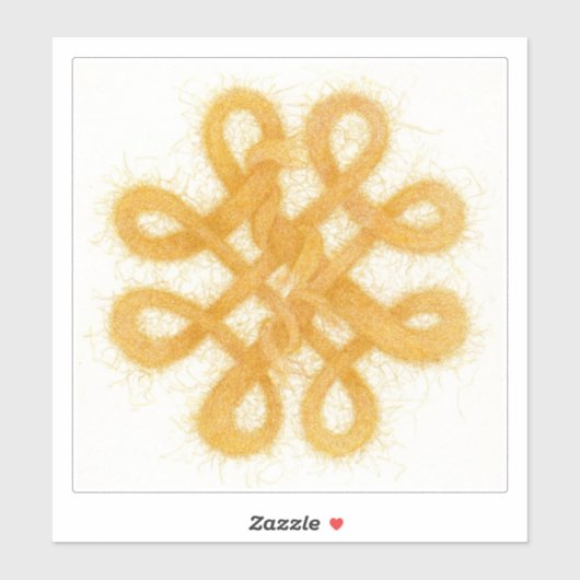 金ゴールドケルト結び目模様8"ビニールシール シール (シート)