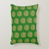 金ゴールドケルト馬パターン アクセントクッション (正面(垂直))