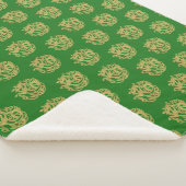 金ゴールドケルト馬パターン シェルパブランケット (3/4)