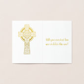 金ゴールドケルト | 宗教的 箔カード (内部)