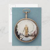 金ゴールドケース付きブラスエンエアポケット時計 ポストカード (正面/裏面)