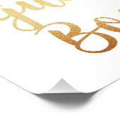 金ゴールドゲストブックサイン。結婚ポスターフォイル効果 フォトプリント (角)
