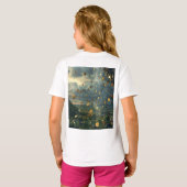 金ゴールドコインの雨 Tシャツ (裏面フル)