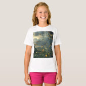 金ゴールドコインの雨 Tシャツ (正面フル)