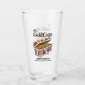 金ゴールドコインレストラン，シカゴ，エバンストン，スコキー タンブラーグラス (正面)