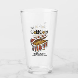 金ゴールドコインレストラン，シカゴ，エバンストン，スコキー タンブラーグラス