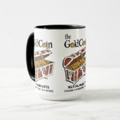 金ゴールドコインレストラン,シカゴ,エバンストン,スコキー マグカップ (正面左)