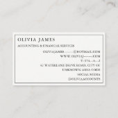 金ゴールドコイン金融投資と会計 名刺 (裏面)