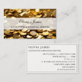 金ゴールドコイン金融投資と会計 名刺 (正面/裏面)