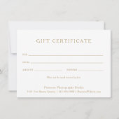 金ゴールドコラージュ写真ギフト券 (裏面)