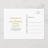 金ゴールドコラージュ写真ポストカードの保存 案内ポストカード (裏面)