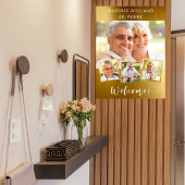 金ゴールドコラージュ誕生日パーティーへようこそ ポスター