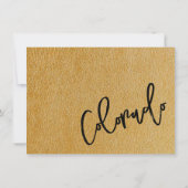 金ゴールドコロラドパスポートサンキューカード サンキューカード (裏面)