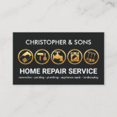 金ゴールドコントラクトツールビルダ 名刺 (正面)