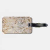 金ゴールドコーサイドプリントメタリック荷物タグ ラゲッジタグ (裏面横)