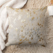 金ゴールドコーサイドプリント金属散布スロークッション クッション (ブランケット)