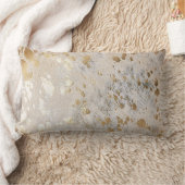 金ゴールドコーサイドプリント金属散布腰板クッション ランバークッション (ブランケット)