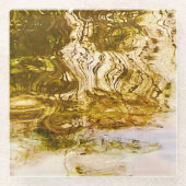 金ゴールドコースター ガラスコースター (正面)