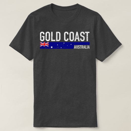 金ゴールドコーストオーストラリア1 Tシャツ (デザイン正面)