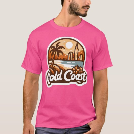 金ゴールドコーストオーストラリア Tシャツ (正面)