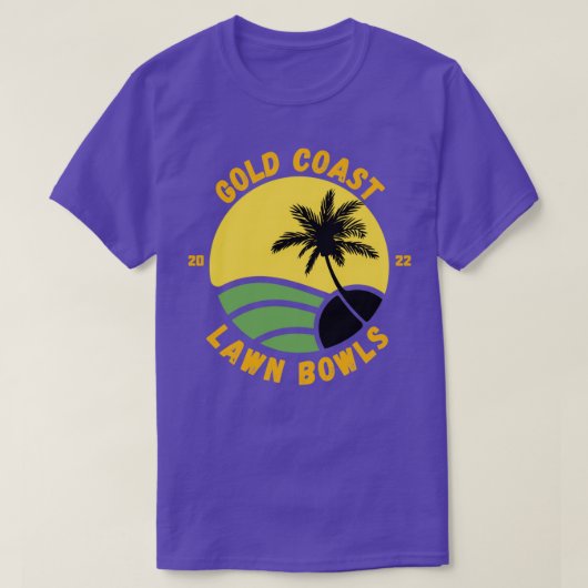 金ゴールドコースト芝鉢2022 T Tシャツ (デザイン正面)