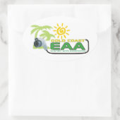 金ゴールドコーストEAAスタンプ 楕円形シール (バッグ)