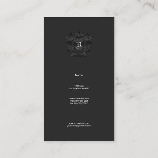 金ゴールドコート 名刺 (裏面)