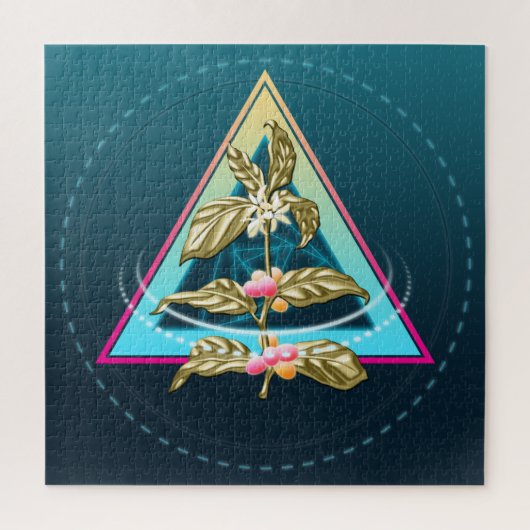 金ゴールドコーヒープラントcosmico ジグソーパズル (縦)