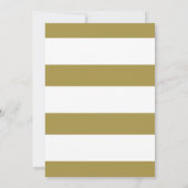 金ゴールドコーラルフレームビーチ婚約パーティ 招待状 (裏面)