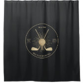 金ゴールドゴルフクラブシャワーカーテン シャワーカーテン (正面)