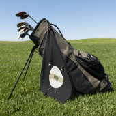 金ゴールドゴルフクラブモノグラム ゴルフタオル (グリーン)