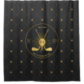 金ゴールドゴルフクラブ シャワーカーテン (正面)