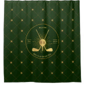 金ゴールドゴルフクラブ シャワーカーテン (正面)