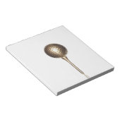 金ゴールドゴルフボール及びティー ノートパッド (アングル)