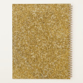 金ゴールドゴールデングリッター新年 プランナー手帳 (裏面)