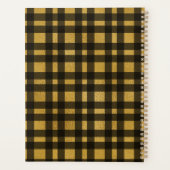 金ゴールドゴールデングリッドプレイド新年 プランナー手帳 (裏面)