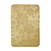 金ゴールドゴールデンハニカムフラワーエレガントフローラ バスマット (正面縦)