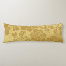 金ゴールドゴールデンハニカムフラワーエレガントフローラ ボディピロー