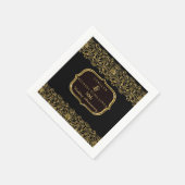 金ゴールドゴールデン結婚50周年記念パーティー店 スタンダードカクテルナプキン (角)