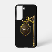 金ゴールドサインポストモノグラム SAMSUNG GALAXYケース (裏面)