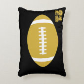 金ゴールドサッカーカスタム選手のジャージー数字/文字 アクセントクッション (正面(垂直))