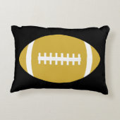 金ゴールドサッカーカスタム選手のジャージー数字/文字 アクセントクッション (裏面)