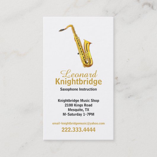 金ゴールドサックス名刺 名刺 (正面)