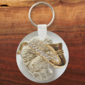 金ゴールドサックス キーホルダー (正面)