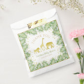 金ゴールドサファリトロピカルベビーシャワートリートカフェスバッグ フェイバーバッグ (封をした状態)